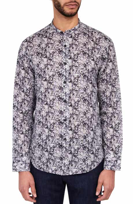 Brooklyn Brigade Poplar Cherry Blossom Mandarin Collar Shirt