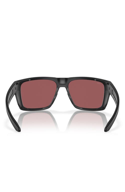 Costa Del Mar 57mm Polarized Square Sunglasses In Black
