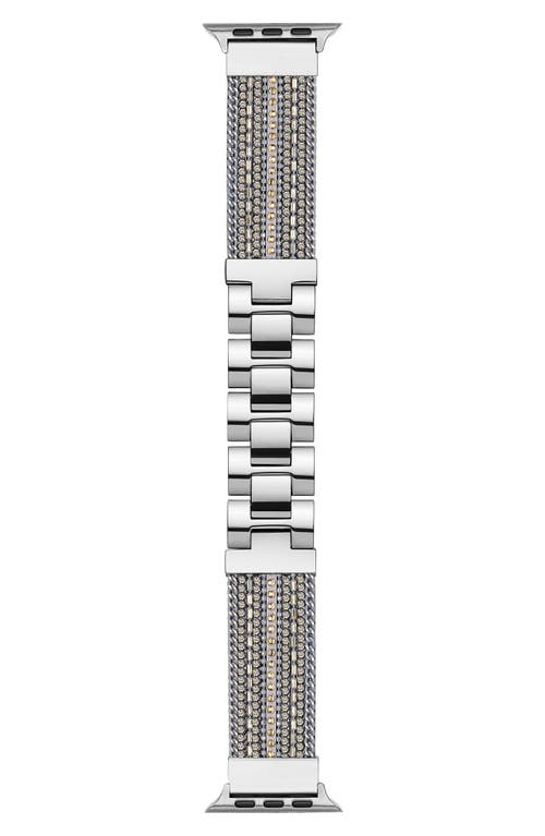 The Posh Tech Beaded Apple Watch® Bracelet Watchband in Silver  product