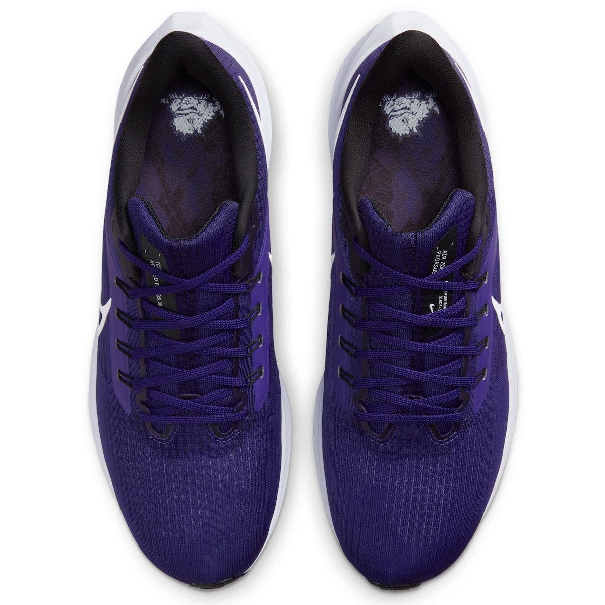 Nike Unisex Nike Purple TCU Horned Frogs Zoom Pegasus 39 Running Shoe, Alternate, color, 