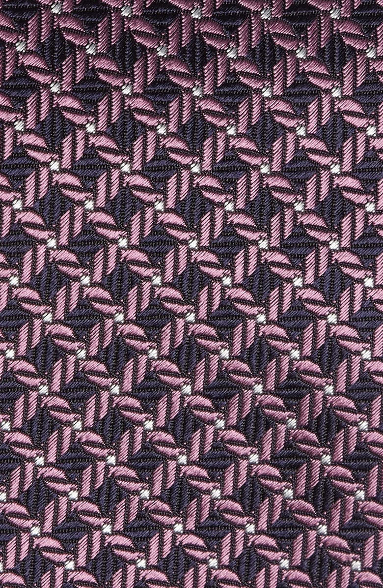 ZEGNA TIES Pieghe Large Diamond Silk Jacquard Tie, Alternate, color, Pink