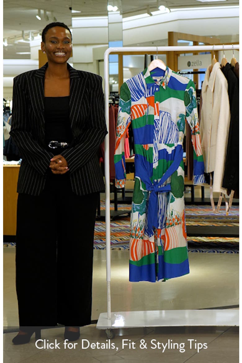 Alexa Long Sleeve Midi Shirtdress video