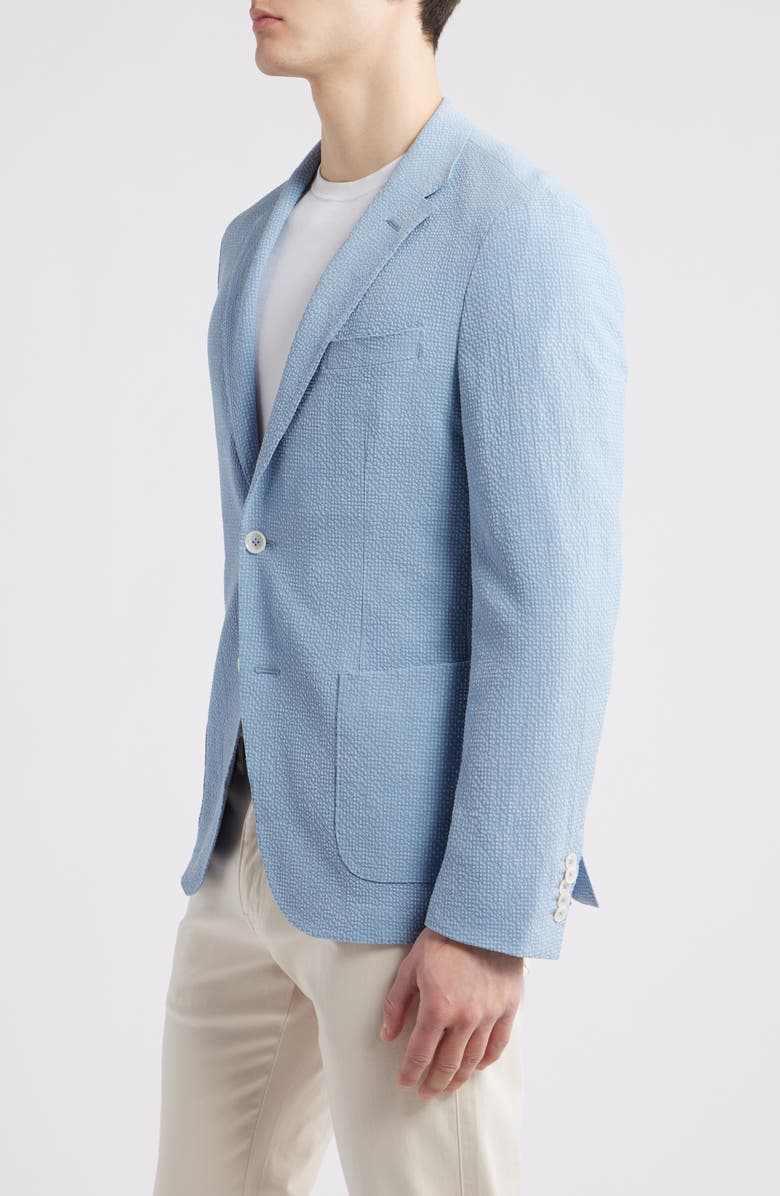 BOSS Heston Soft Virgin Wool & Silk Blend Sport Coat, Alternate, color, Light Blue