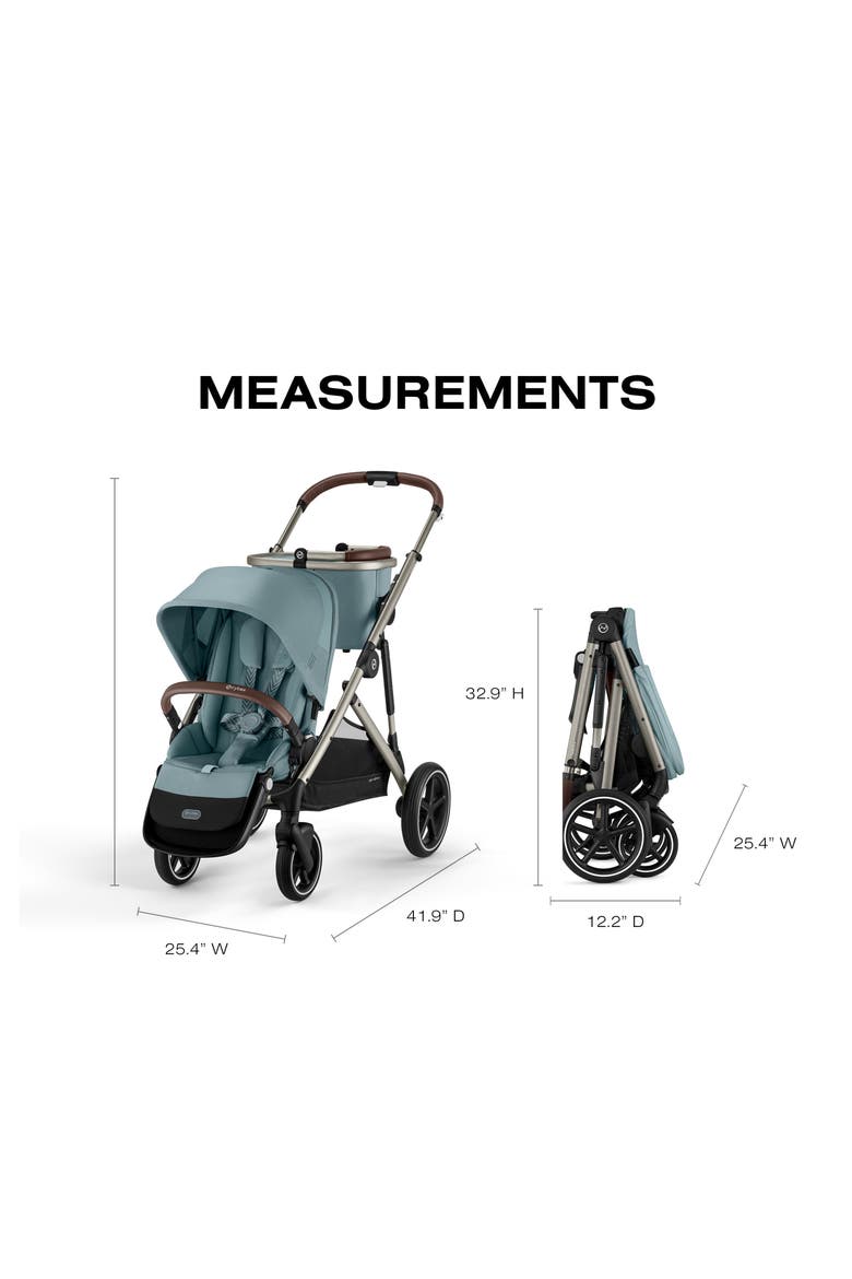 Gazelle S Stroller & Cloud G Pro Travel System, Alternate, color, STORMY BLUE