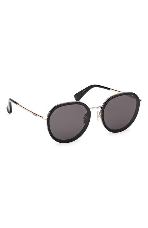 Max Mara 57mm Round Sunglasses