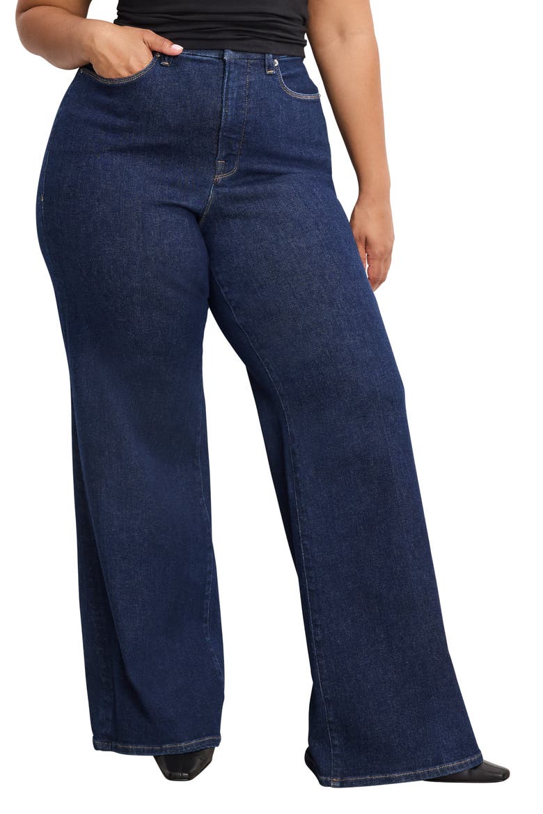 Good Waist High Waist Wide Leg Palazzo Jeans, Alternate, color, INDIGO985