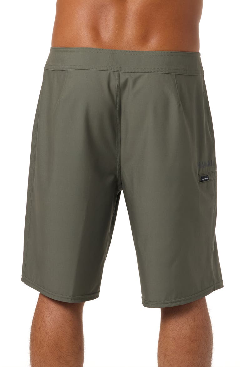 Hyperfreak Heat Solid Hawaii 2 Board Shorts, Alternate, color, ARMY