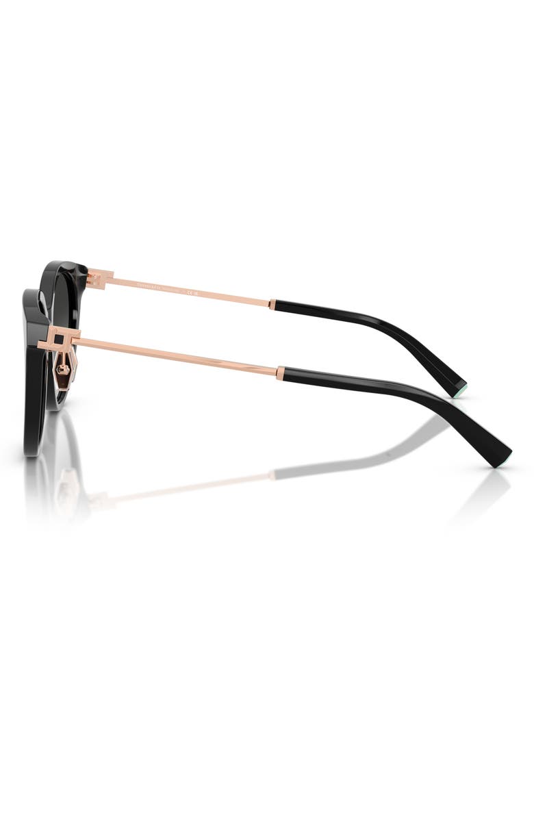 Tiffany & Co. 55mm Round Sunglasses, Alternate, color, Black / Grey Gradient