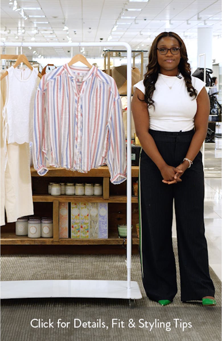 Valley Stripe Double Cloth Button-Up Shirt, sales video thumbnail