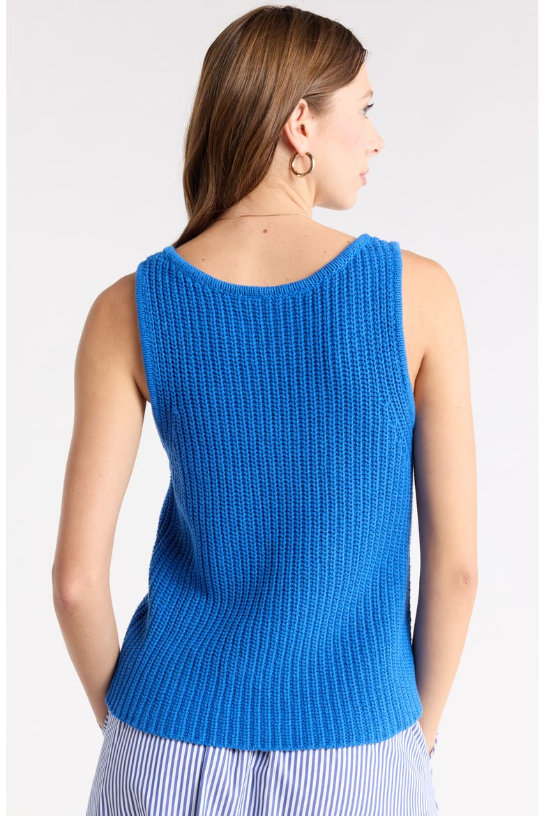 V-Neck Sweater Tank, Alternate, color, BLUE