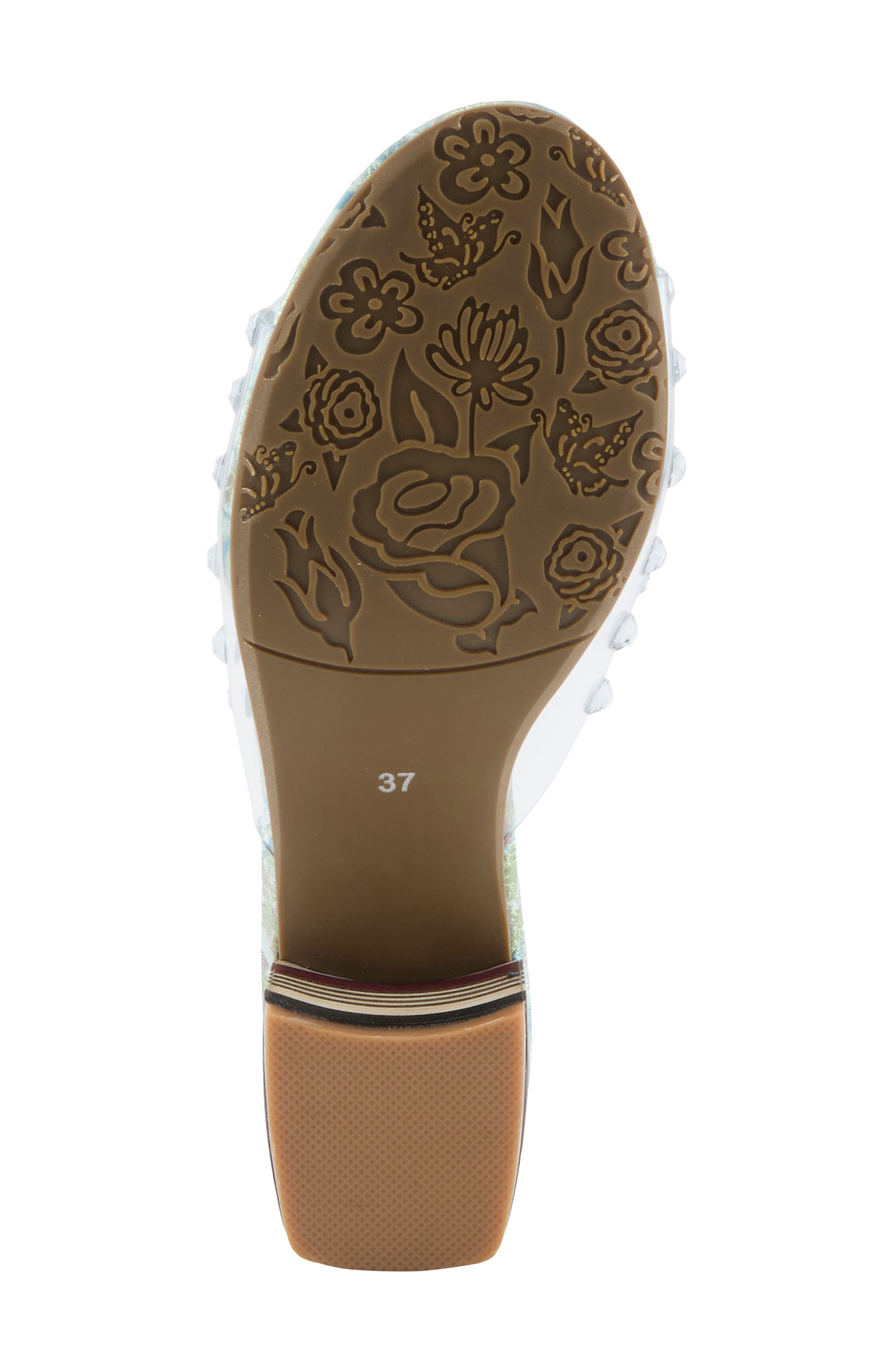 L'Artiste by Spring Step Ontherox Embellished Sandal, Alternate, color, Mint Green Multi