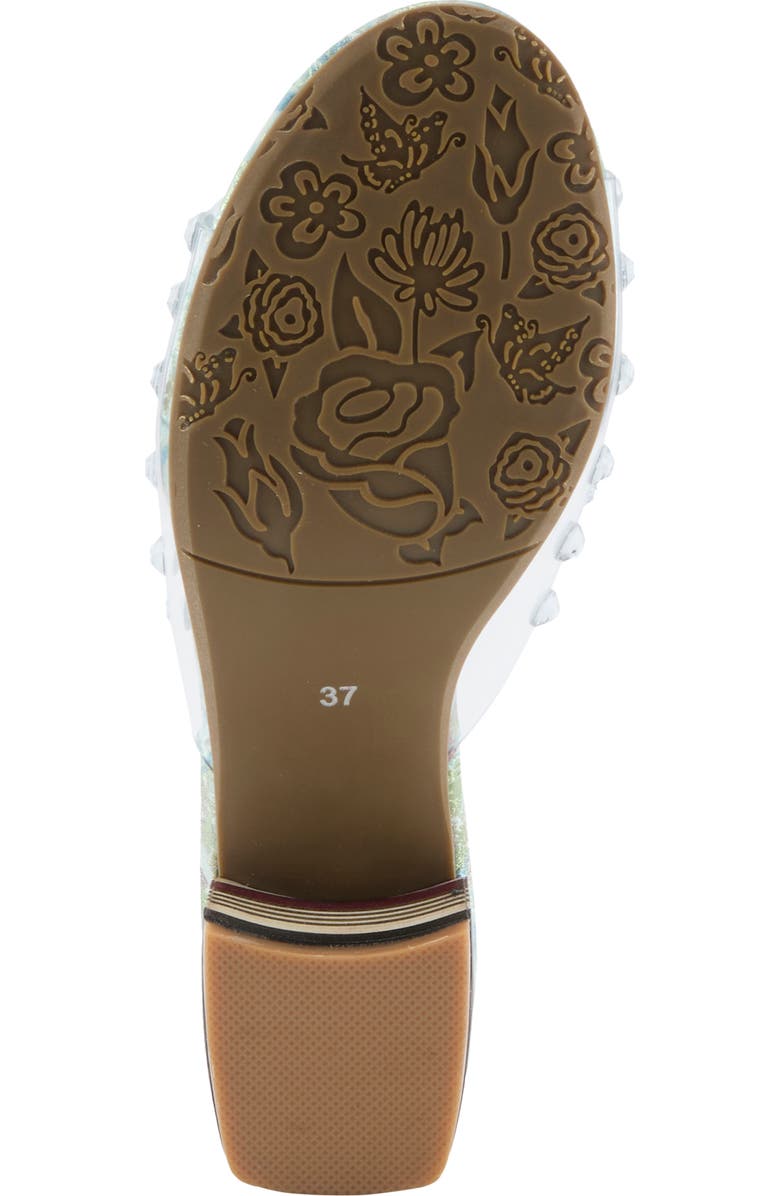 L'Artiste by Spring Step Ontherox Embellished Sandal, Alternate, color, Mint Green Multi