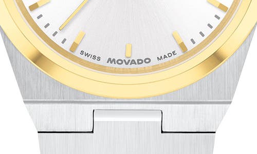 Movado Women's Bold Quest Swiss Quartz Two Tone Stainless Steel Watch, 28mm In Metallic