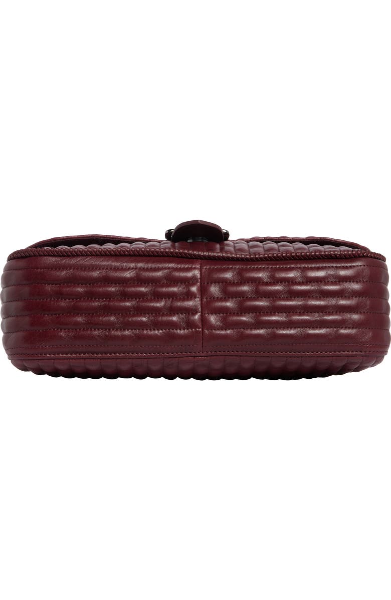 Longchamp Large Amazone Leather Quilted Convertible Crossbody Bag, Alternate, color, Brandy