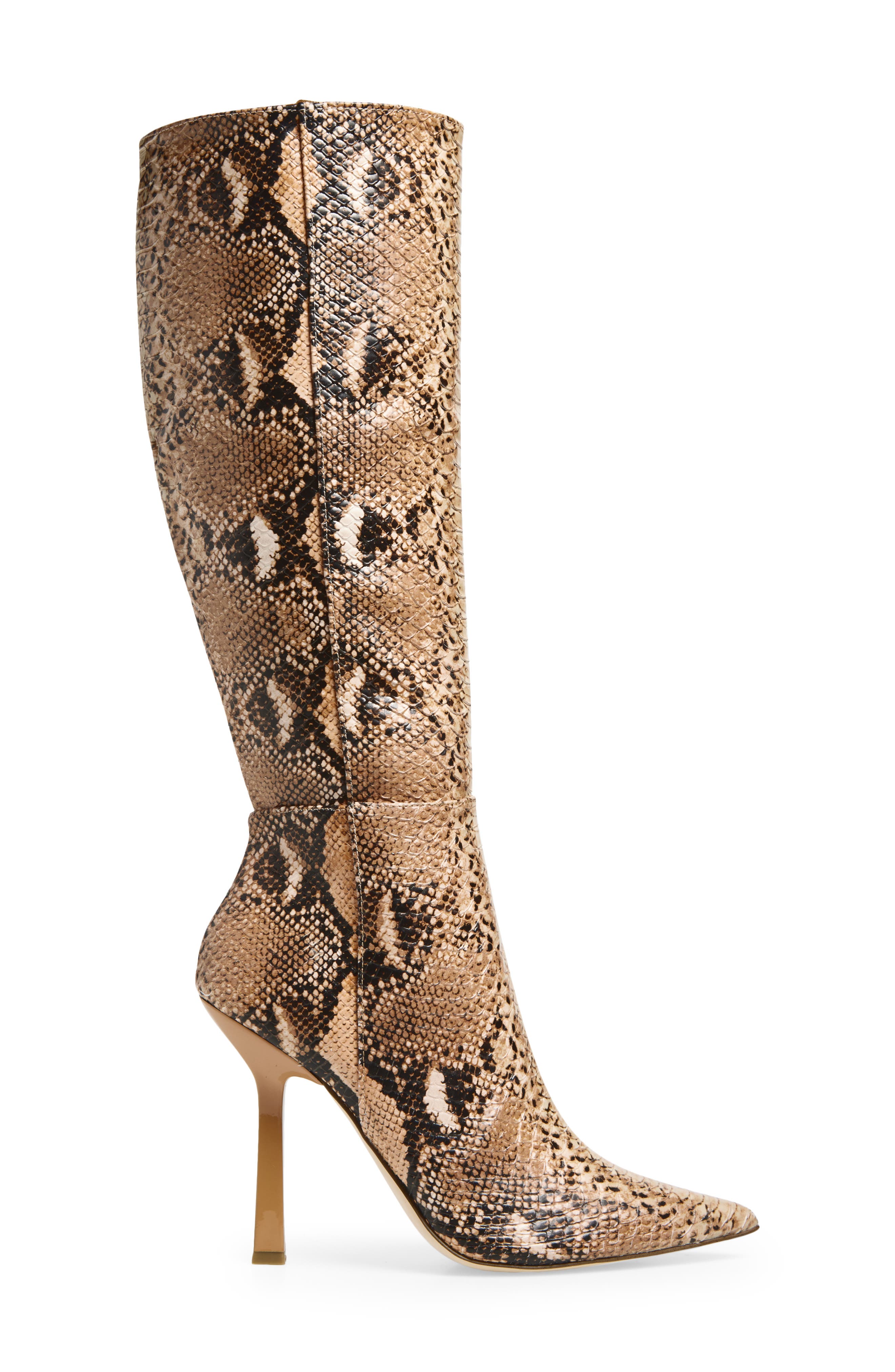 Steve Madden Kathleen Thigh High Boot, Alternate, color, Natural Snake