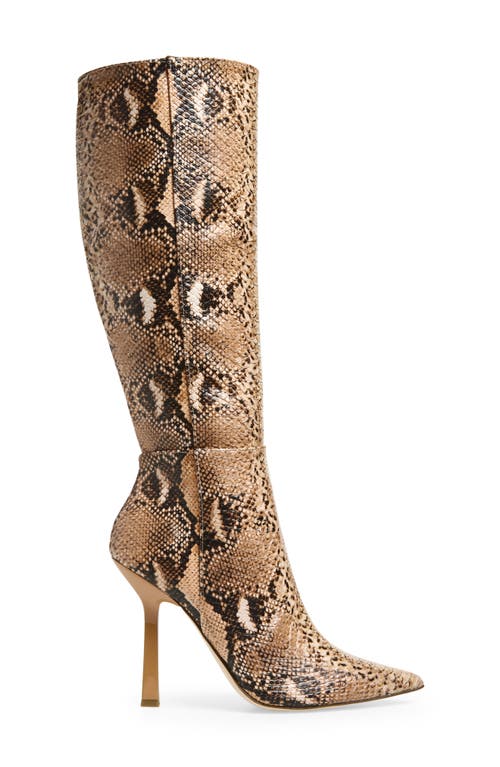 Steve Madden Kathleen Thigh High Boot In Animal Print