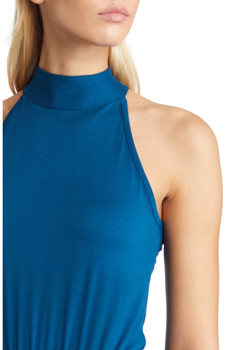 Tiered Halter Maxi Dress, Alternate, color, DK TEAL