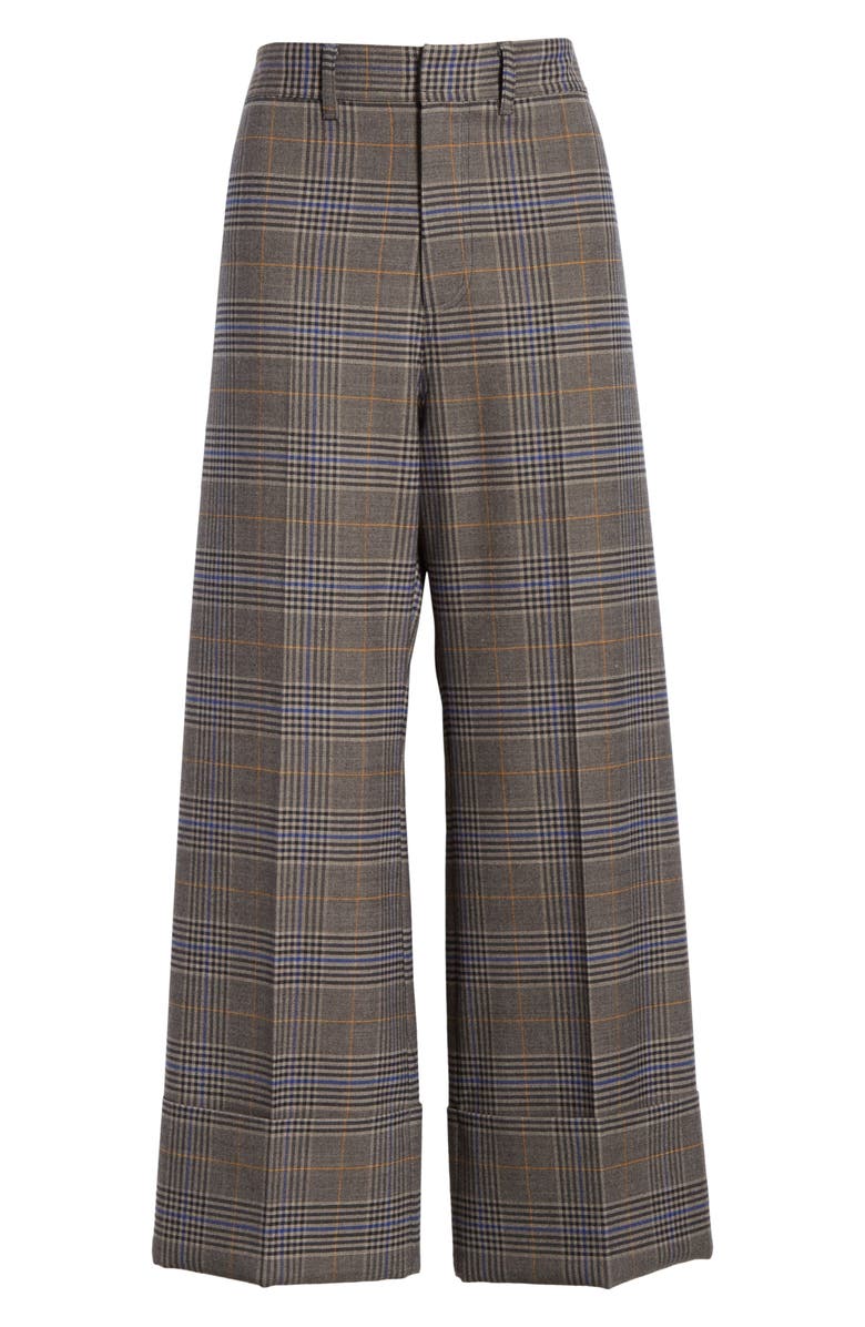 Sea Rowan Plaid Cuff Pants, Alternate, color, 