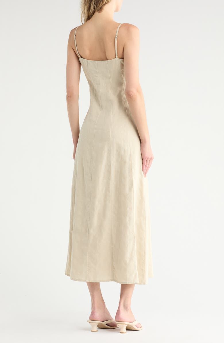 rag & bone Bianca Midi Dress, Alternate, color, Sand