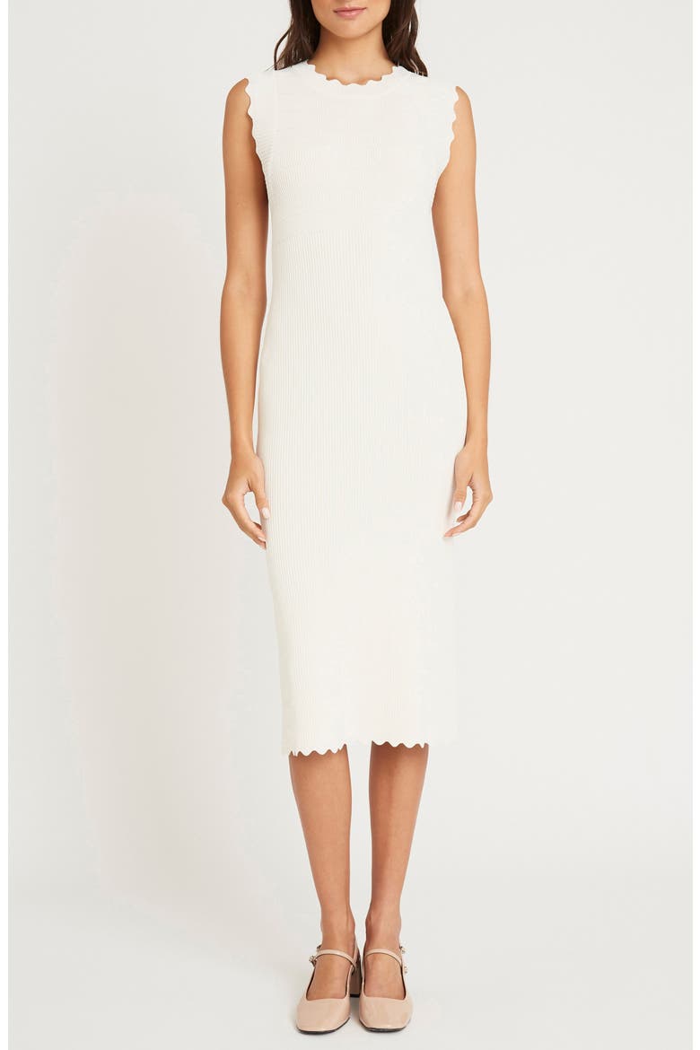 Dove Rib Knit Sweater Dress, Main, color, ANTIQUE WHITE