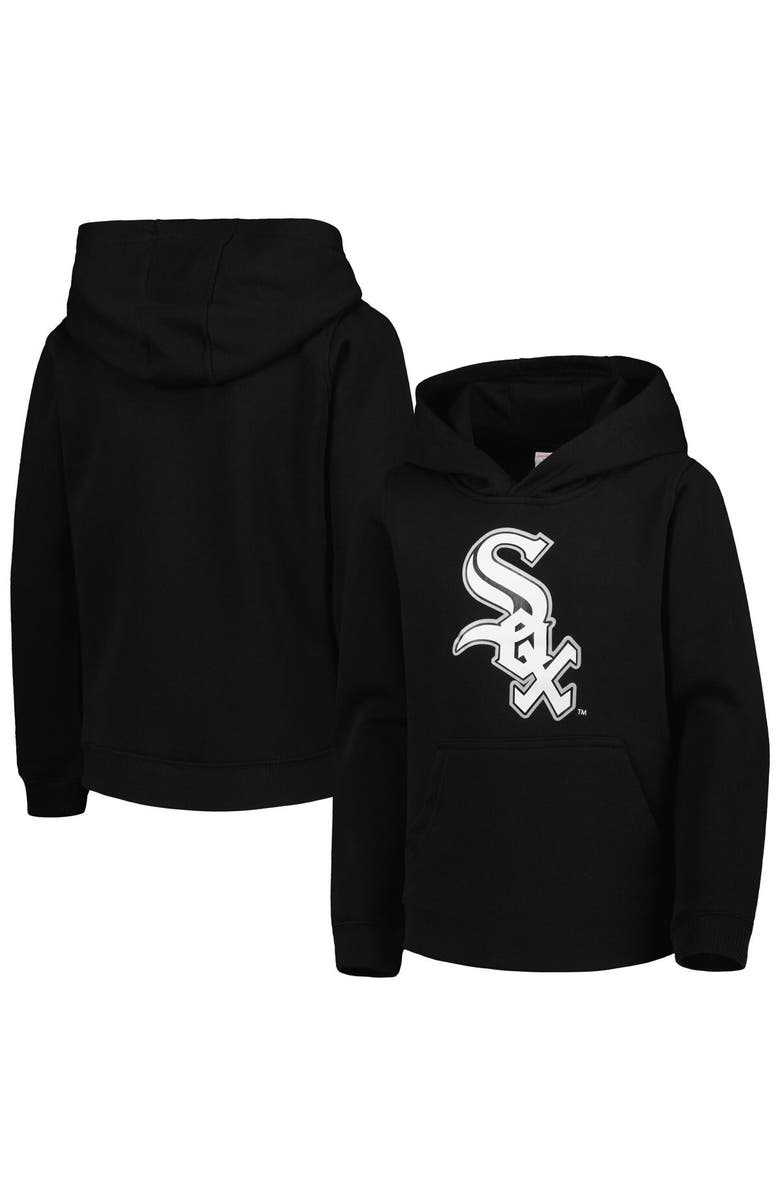 Outerstuff Youth Black Chicago White Sox Team Primary Logo Pullover Hoodie, Main, color, Black
