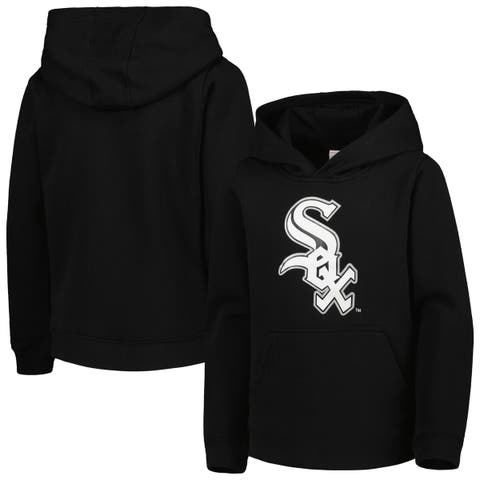 Youth Black Chicago White Sox Team Primary Logo Pullover Hoodie