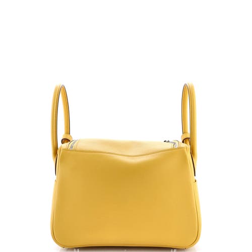 Pre-owned Hermes Hermes Lindy Bag Evercolor 26 In Yellow