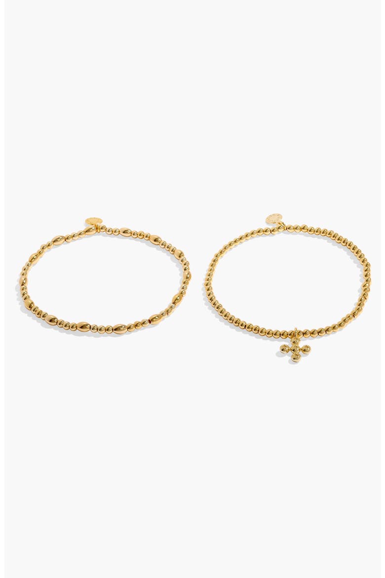 Faith A Little 'God Is With You' Bracelet, Alternate, color, Gold Plated