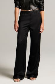 Vince Lace Trim Satin Pants