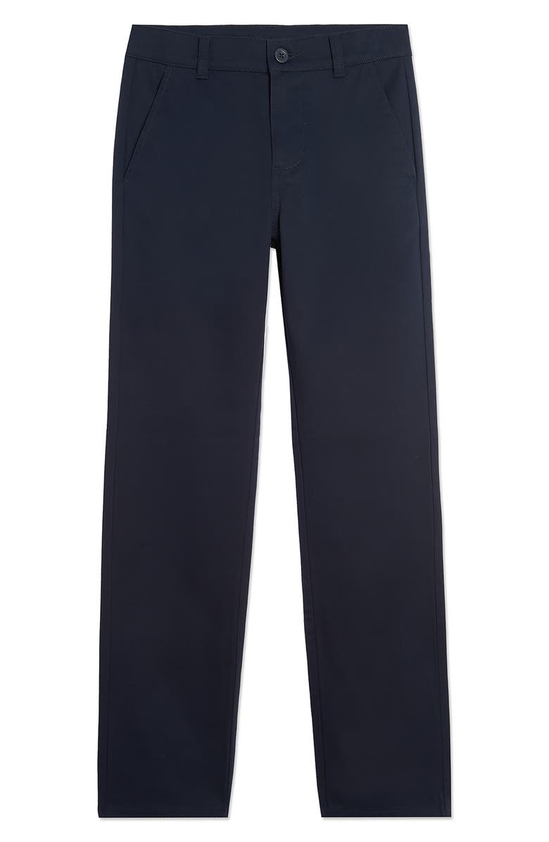 Nautica Kids' Straight Leg Trousers, Main, color, Navy