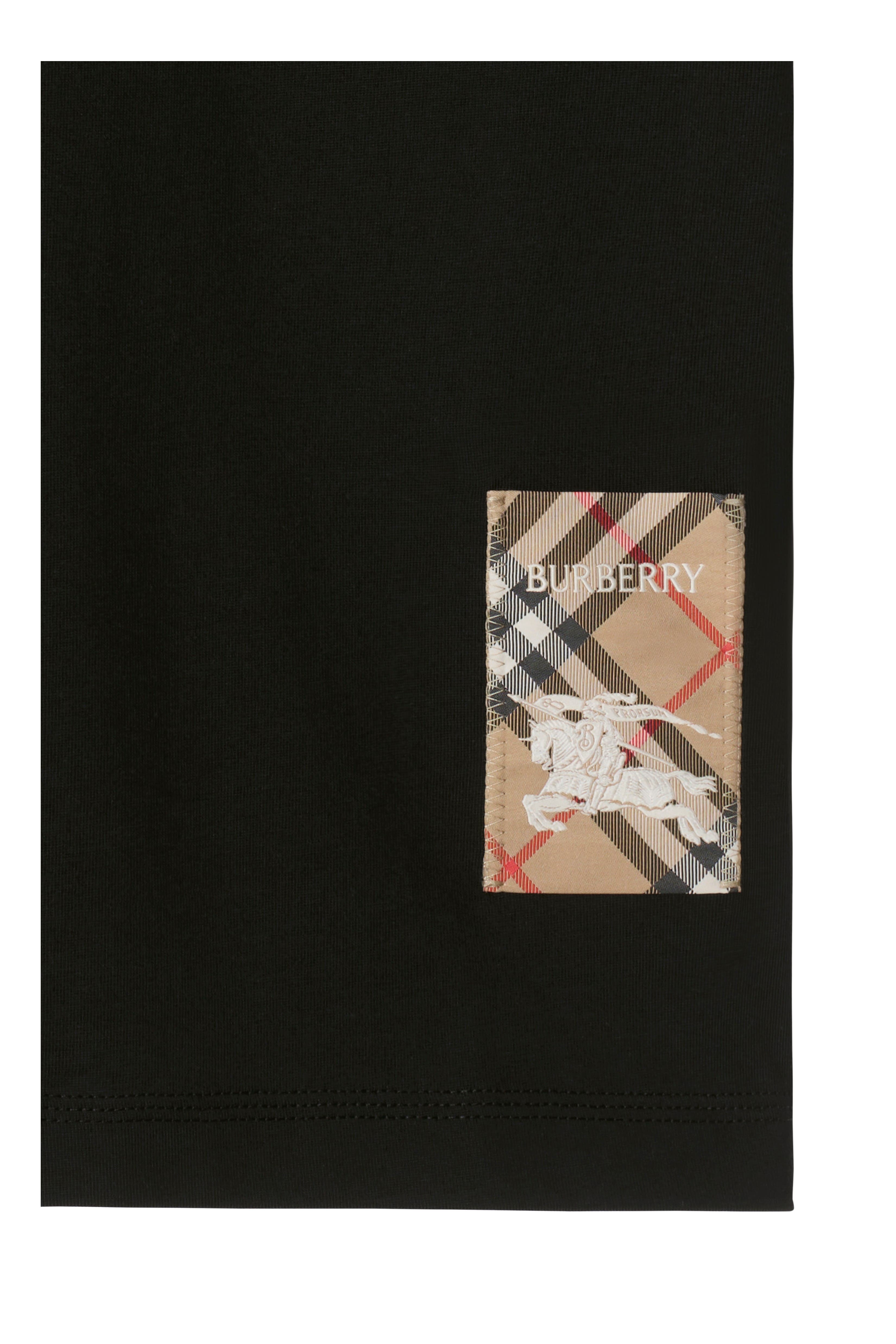 Check Label Cotton T-shirt - image 2