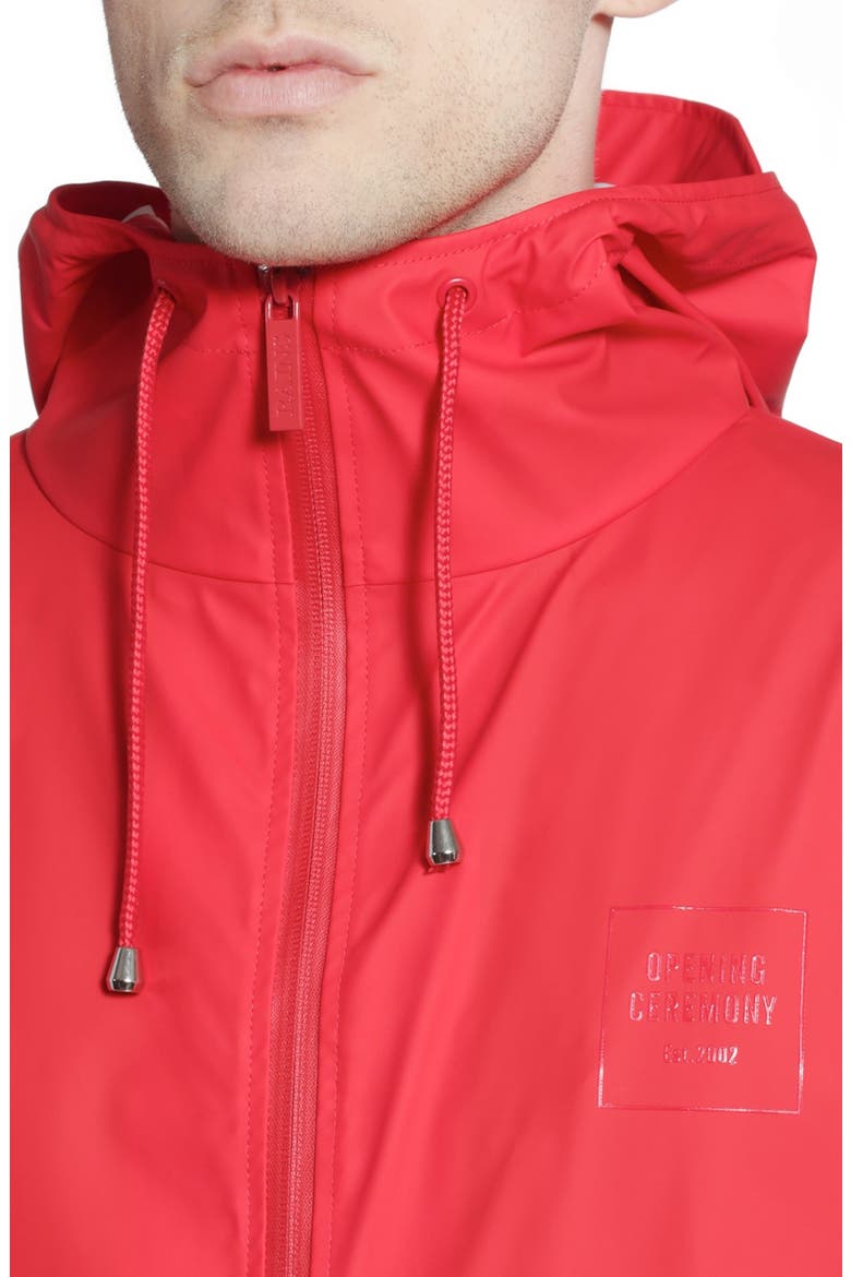 'OC Exclusive' Waterproof Breaker Jacket, Alternate, color, FIRE ENGINE RED