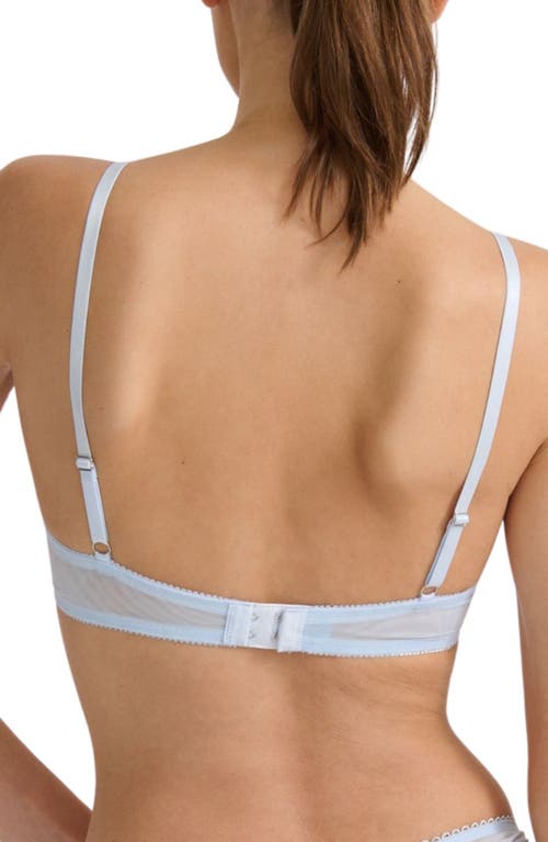 Shop Kat The Label Sorrento Underwire Lace Trim Demi Bra In Ice