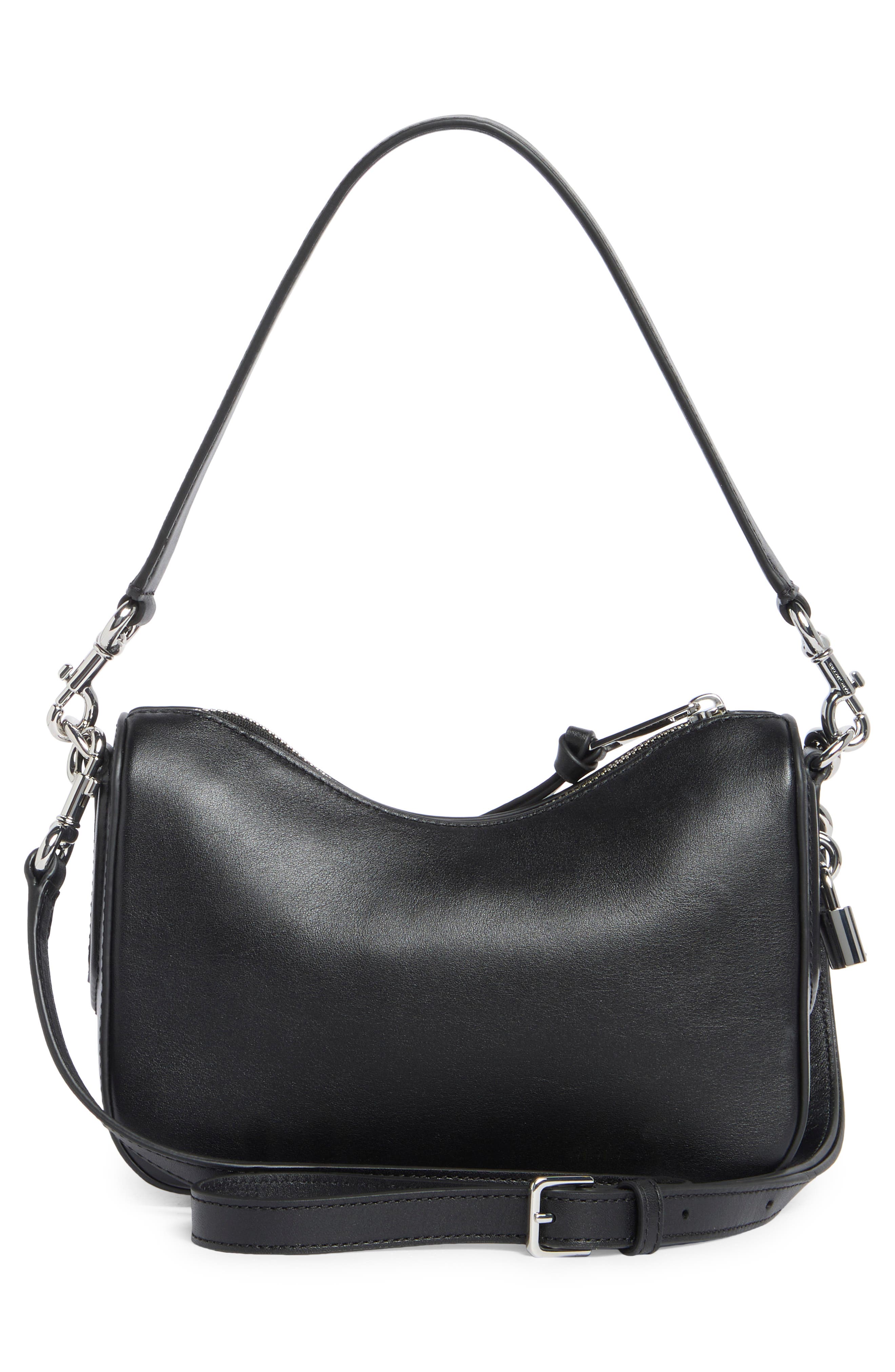 Marc Jacobs Daisy Appliqué Small Shoulder Bag, Alternate, color, Black