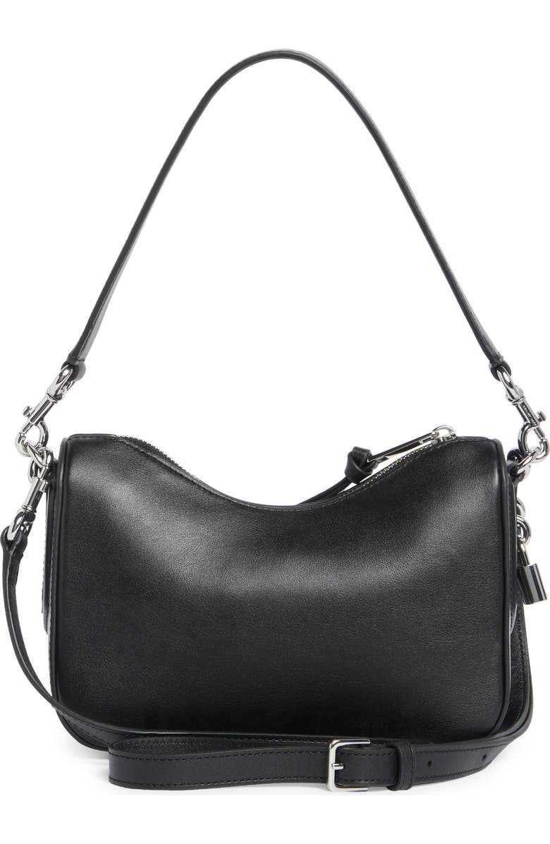 Marc Jacobs Daisy Appliqué Small Shoulder Bag, Alternate, color, Black