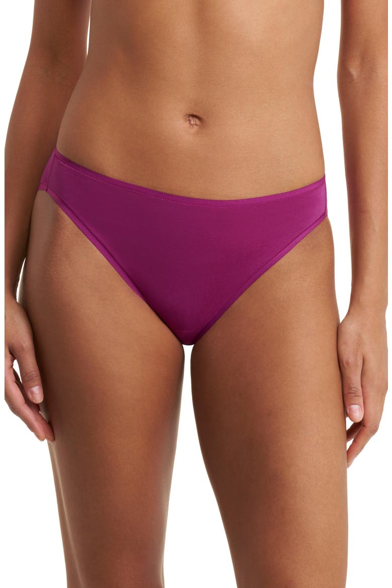 Bliss Bare Cotton Bikini 3-Pack, Alternate, color, Pinot Noir/Sky Grn/Mad Magenta