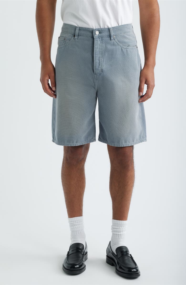 FRAME Baggy Fit Cotton Canvas 5-Pocket Shorts, Main, color, 