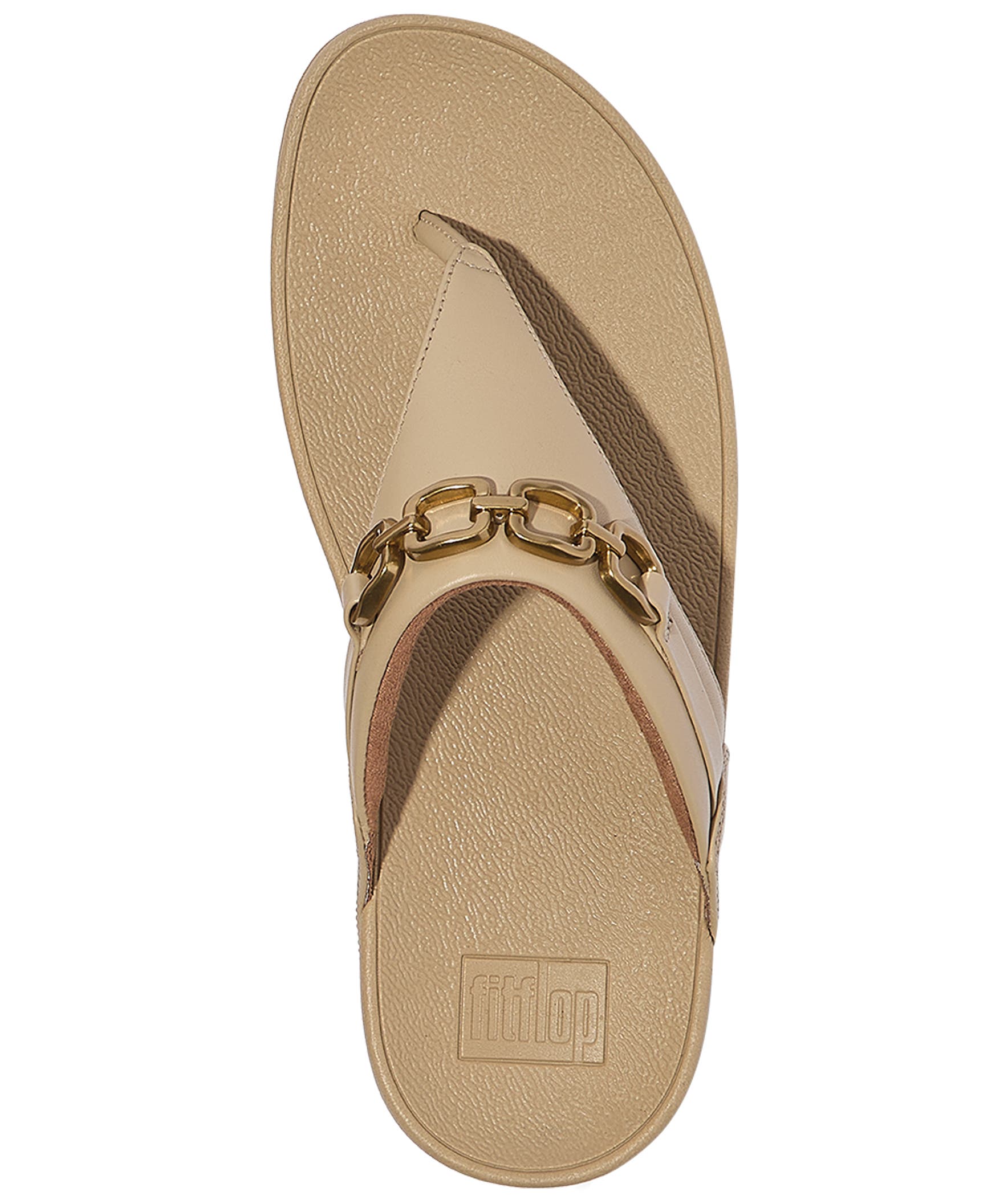 FitFlop Lulu Square Chain Sandal, Alternate, color, Cappuccino