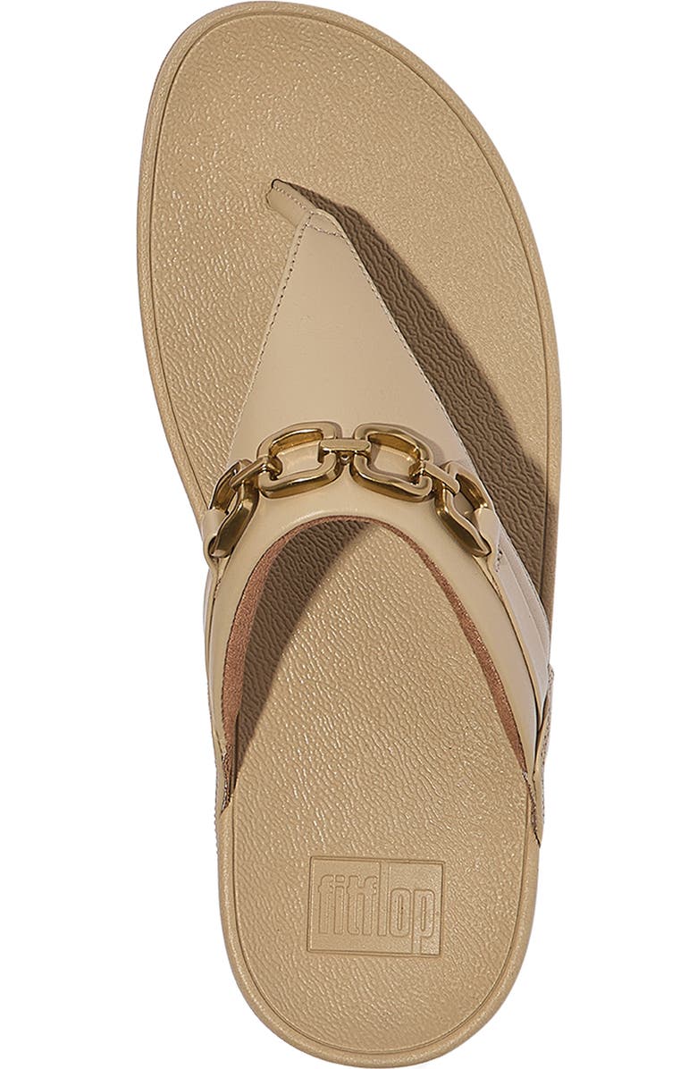 FitFlop Lulu Square Chain Sandal, Alternate, color, Cappuccino