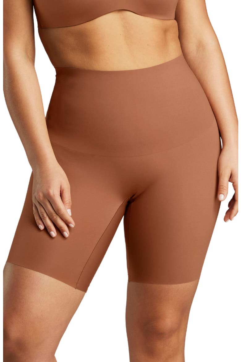 No Show Shapewear Short, Main, color, Toffee