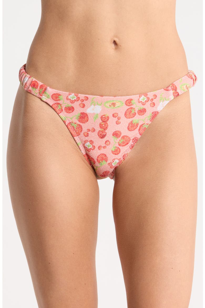 Belle Bikini Bottoms, Main, color, POMODORO