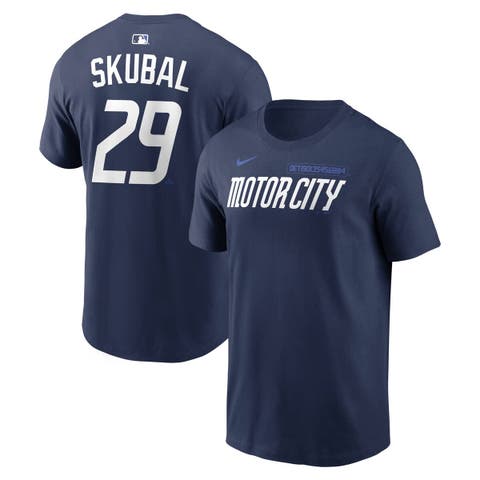 Men's Nike Tarik Skubal Navy Detroit Tigers City Connect Name & Number T-Shirt