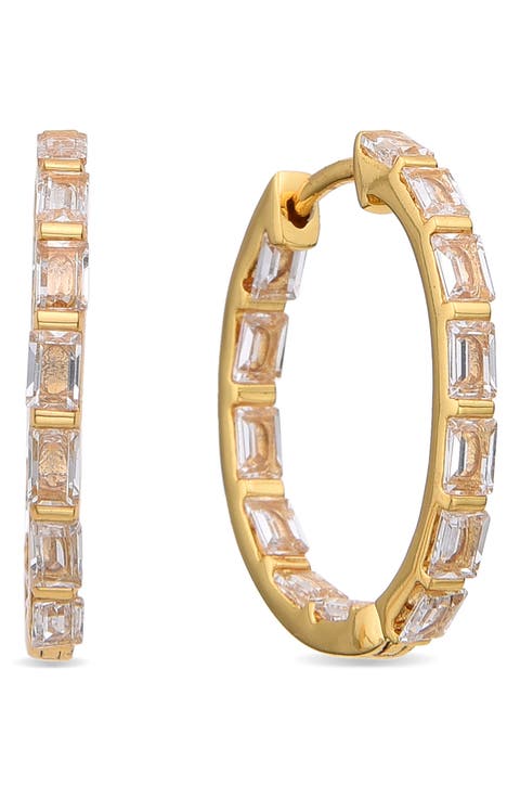 Soline Cubic Zirconia Hoop Earrings