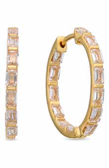 EYE CANDY LOS ANGELES Soline Cubic Zirconia Hoop Earrings