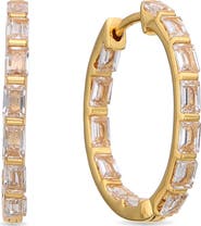 EYE CANDY LOS ANGELES Soline Cubic Zirconia Hoop Earrings