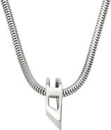 DIESEL® D Logo Ring Pendant Necklace