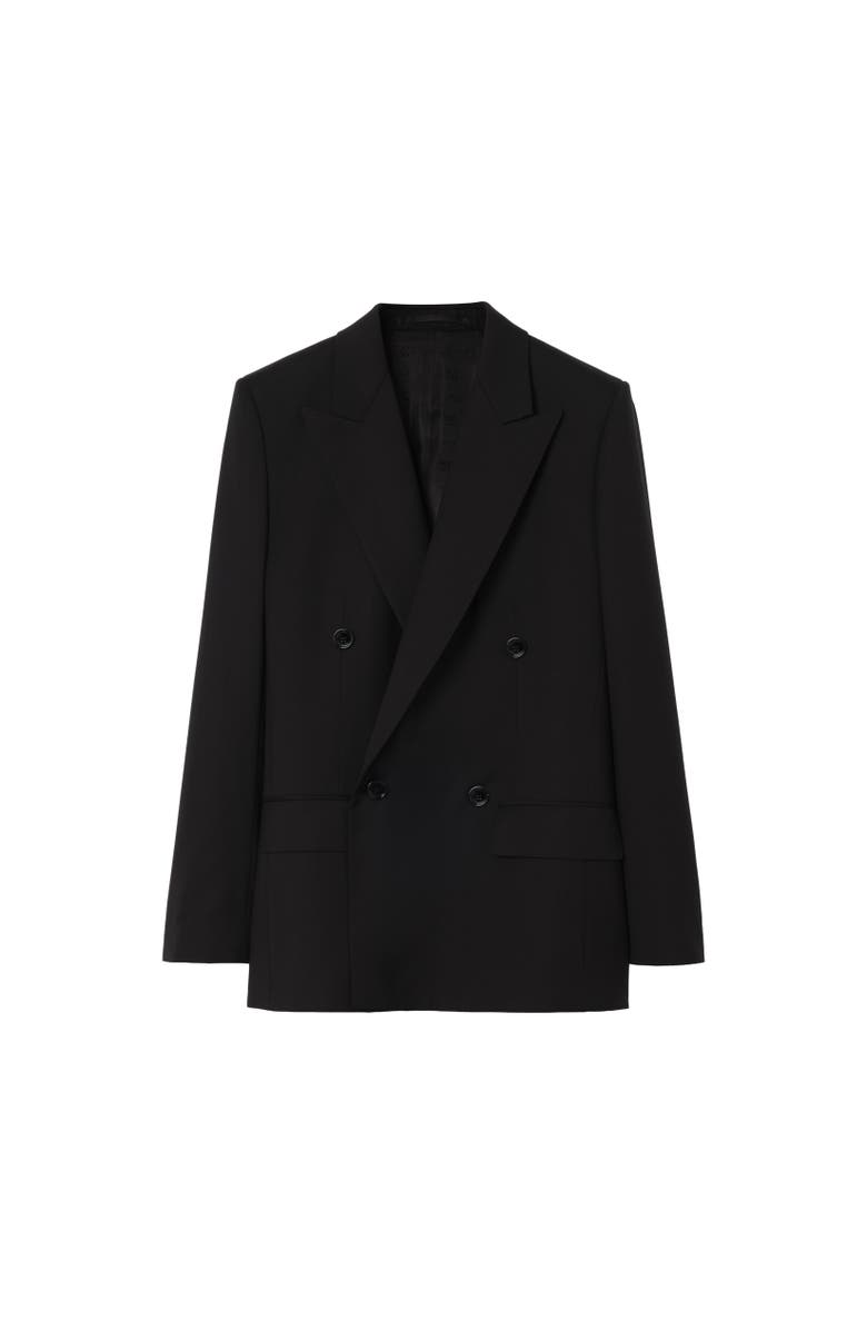 Burberry Wool Tailored Jacket, Alternate, color, Black