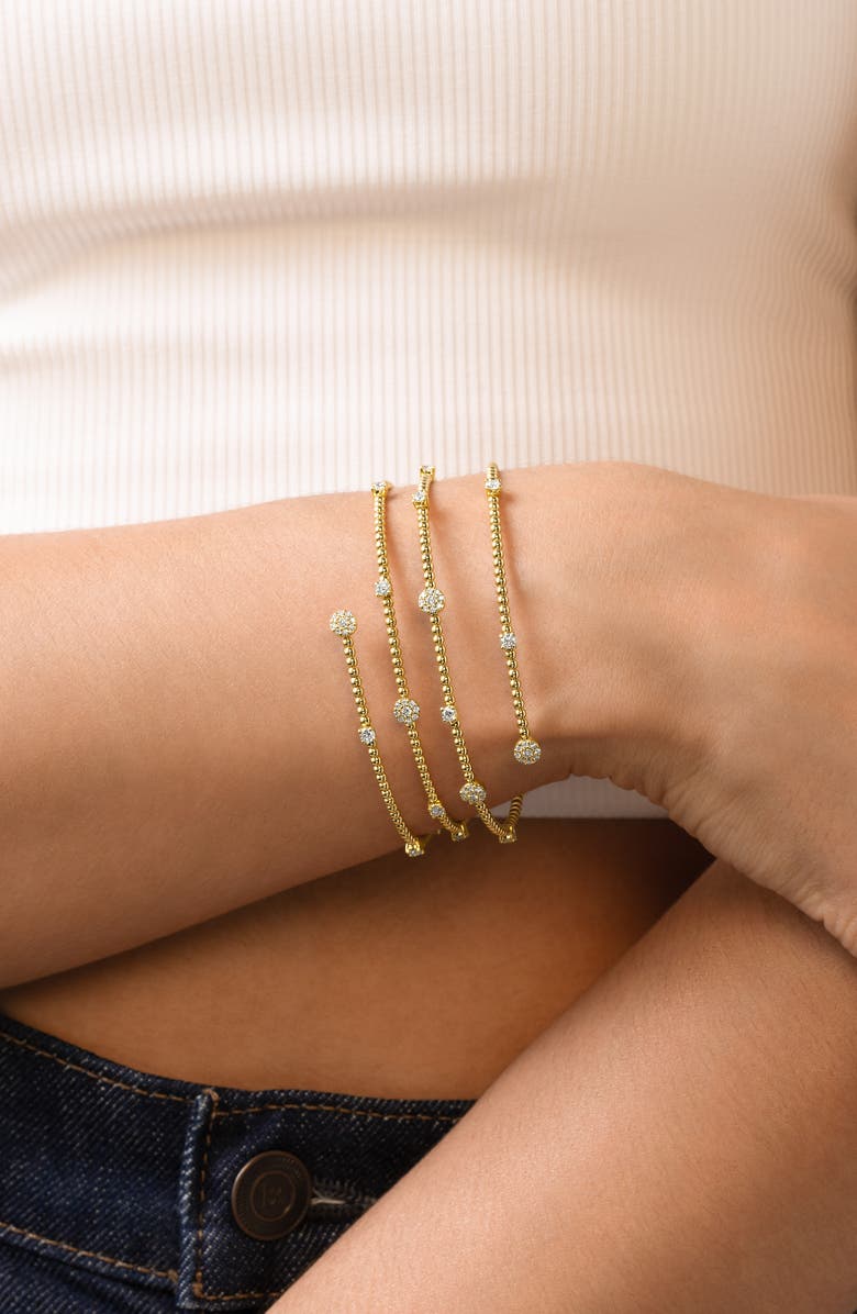 Bony Levy 18K Gold & Diamond Coil Bracelet, Alternate, color, 18K Yellow Gold