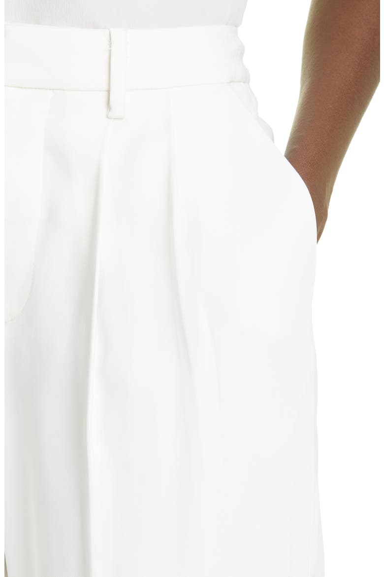 Pleat Front Stretch Trousers, Alternate, color, 110 IVORY