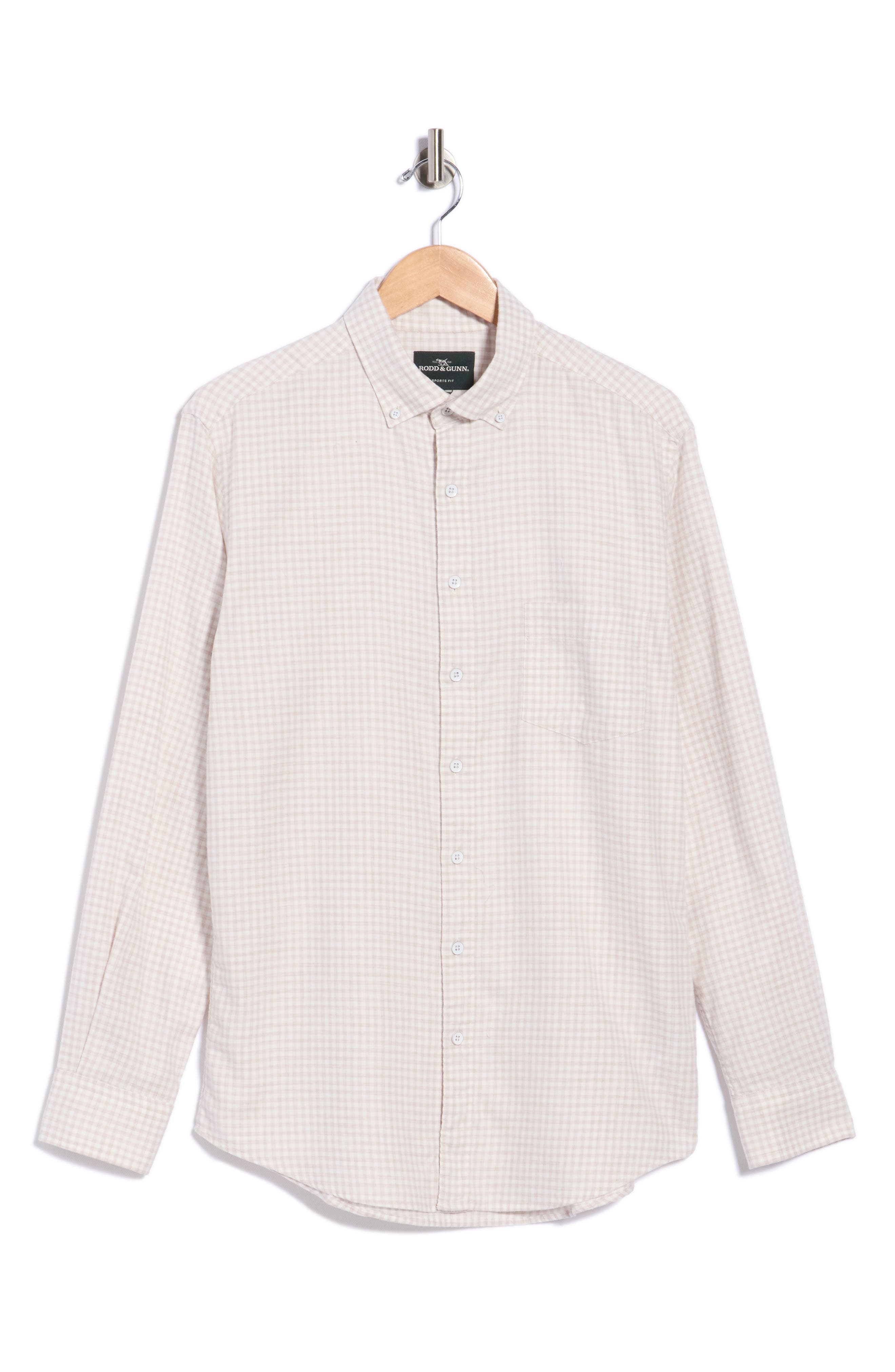 Check Twill Long Sleeve Button-Down Shirt